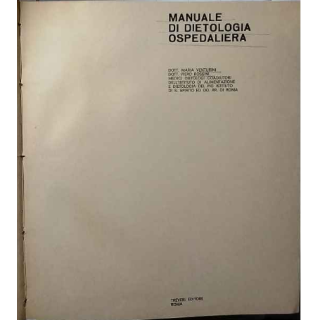 Manuale di dietologia ospedaliera