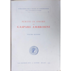 Scritti in onore di Gaspare Ambrosini. Volume 2