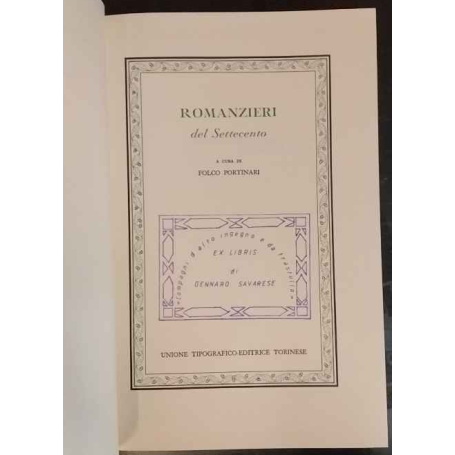 Romanzieri del Settecento