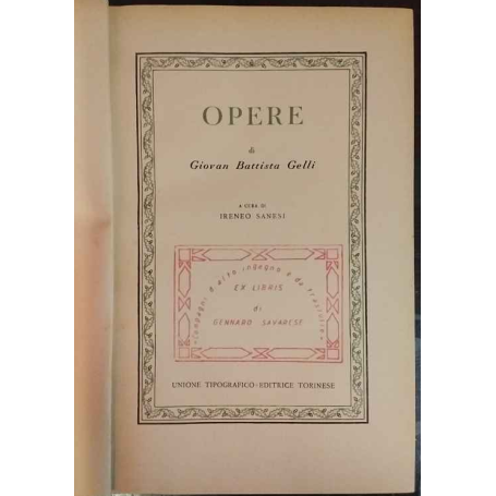Opere di Giovan Battista Gelli