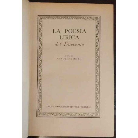 La poesia lirica del Duecento