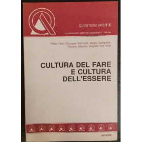 Cultura del fare e cultura dell'essere