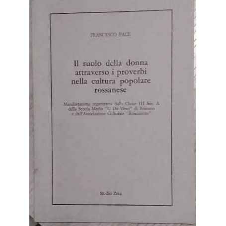 Il ruolo della donna attraverso i proverbi nella cultura popolare rossanese
