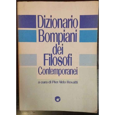 Dizionario Bompiani dei filosofi contemporanei