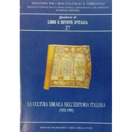 La Cultura ebraica nell'editoria italiana (1955-1990)