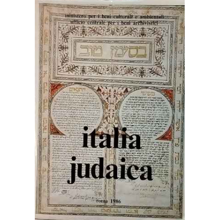Italia judaica. Gli ebrei in Italia tra Rinascimento ed età barocca