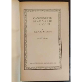 Canzonette rime varie dialoghi