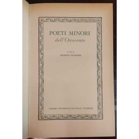 Poeti minori dell'Ottocento