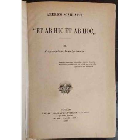 Et ab hic et ab hoc Vol 2. Corpusculum inscriptionum