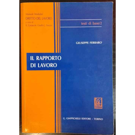 Il rapporto di lavoro