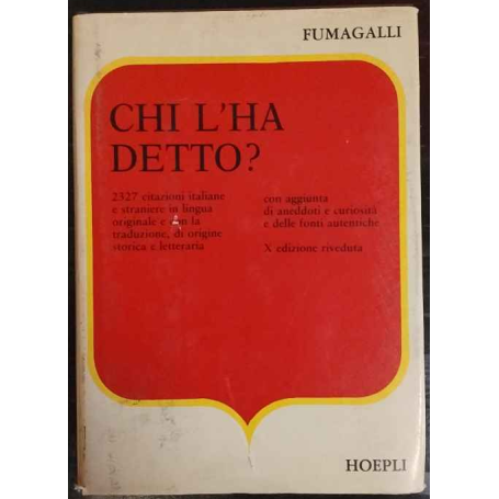 Chi l'ha detto?
