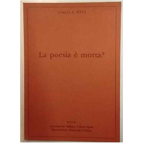 La poesia è morta?