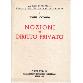 Nozioni di Diritto Privato