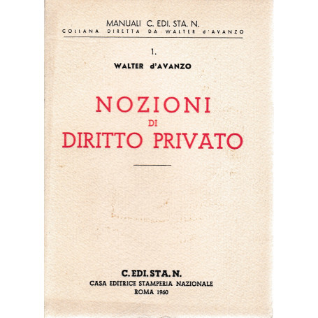 Nozioni di Diritto Privato