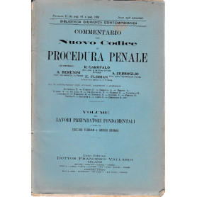 Commentario del Nuovo Codice di procedura penale. Puntata II (da pag. 81 a pag. 160)