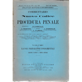 Commentario del Nuovo Codice di procedura penale. Puntata VII (da pag. 481 a pag. 560)