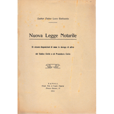 Nuova Legge Notarile
