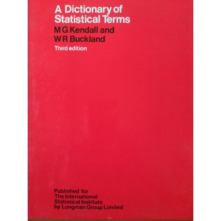 A Dictionary of Statistical Terms