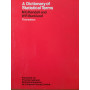 A Dictionary of Statistical Terms