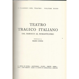 Teatro tragico italiano dal barocco al romanticismo