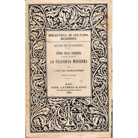 Storia della Filosofia. La filosofia moderna IV