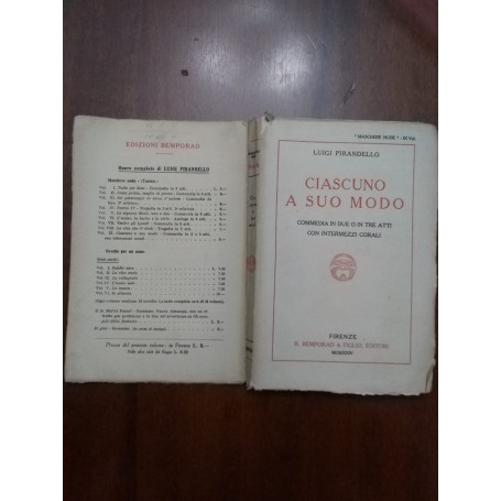 Ciascuno a suo modo