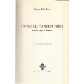 I cattolici e la vita pubblica italiana