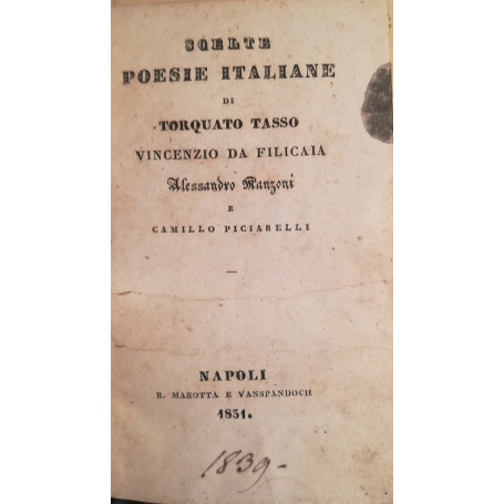 Scelte poesie italiane di Torquato Tasso