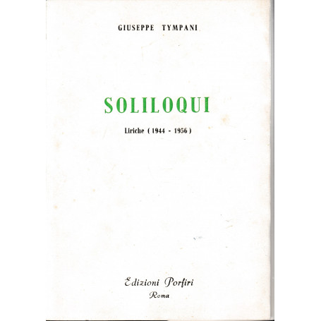 Soliloqui. Liriche (1944-1956)