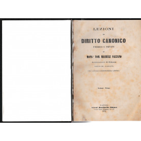 Lezioni di Diritto Canonico pubblico e privato