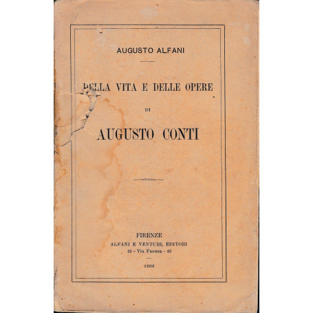 Della vita e delle opere di Augusto Conti