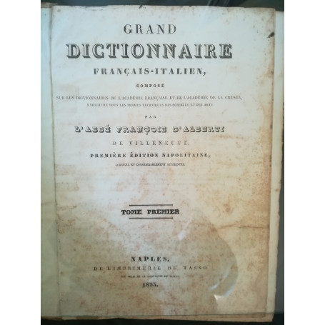 Grand Dictionnaire Français - Italien