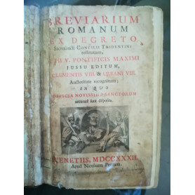 Breviarium Romanum ex decreto Sacrosancti Concilii Tridentini (..)
