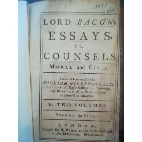 Lord Bacon's Essays