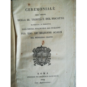 Ceremoniale dell'Ordine della SS. Trinità  e de Riscatto