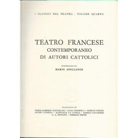 Teatro francese contemporaneo di autori cattolici
