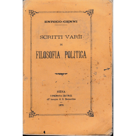 Scritti varii di Filosofia Politica