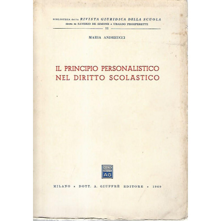 Il principio personalistico nel diritto scolastico