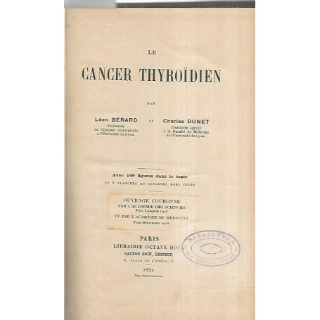 Le cancer thyroidien