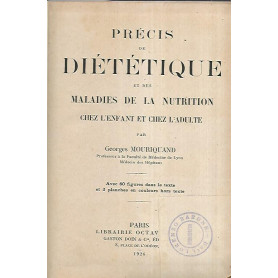 Precis de dietetique et des maladies de la nutrition