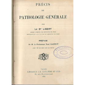 Precis de pathologie generale