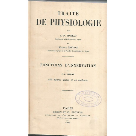 Traitè de physiologie
