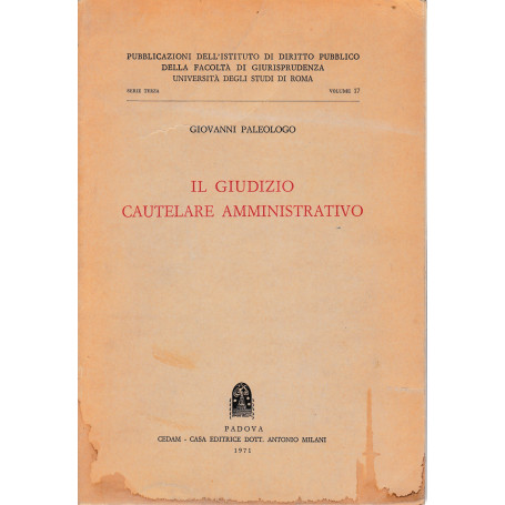 Il giudizio cautelare amministrativo