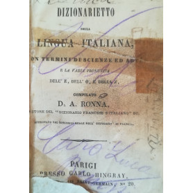 Dizionarietto della lingua italiana