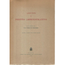 Appunti di diritto amministrativo