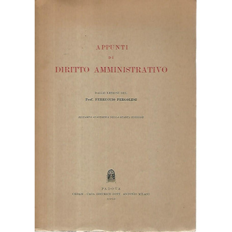 Appunti di diritto amministrativo
