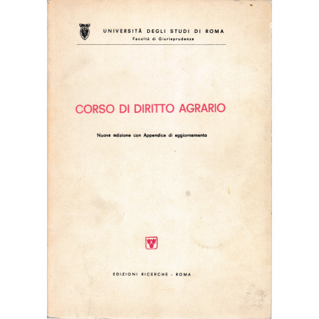 Corso di diritto agrario