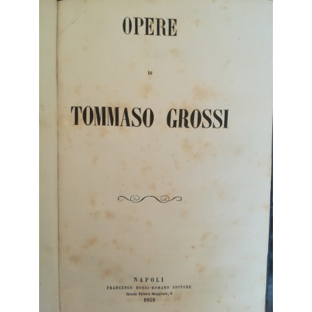 Opere di Tommaso Grossi