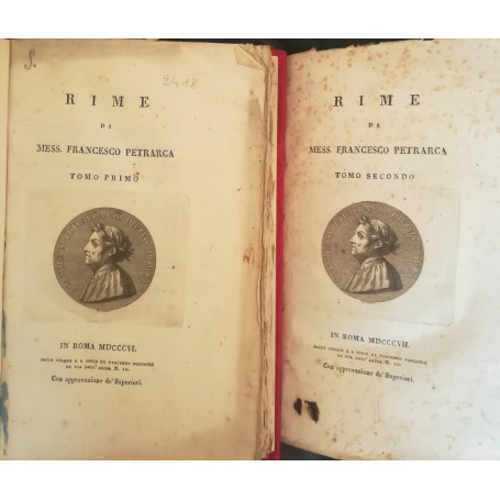 Rime di Mess. Francesco Petrarca. I. II.
