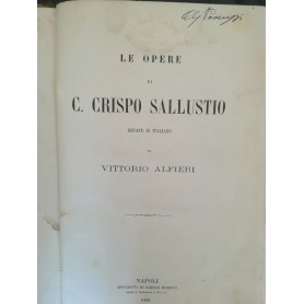 Le opere di C. Crispo Sallustio recate in italiano da Vottorio Alfieri